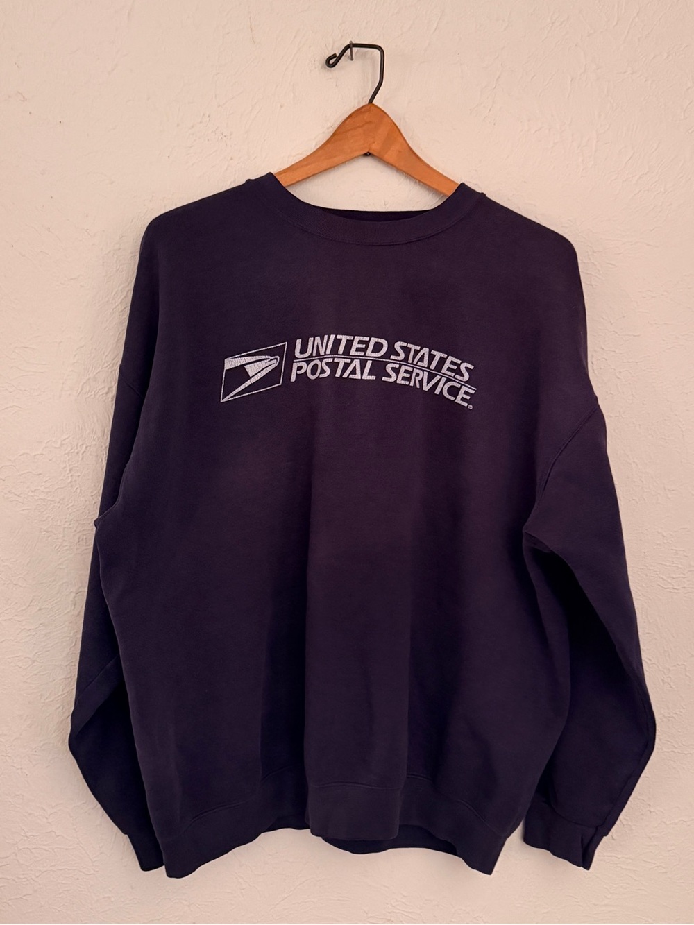 Vintage usps Men's Crewneck Sweatshirt - Navy